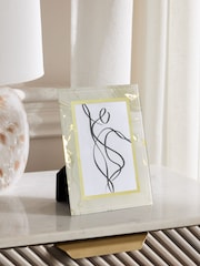 Gold Marble Glass Photo Frame - Image 1 of 5