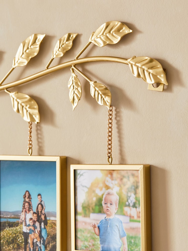 Gold Leaf Decorative Collage Photo Frame - Image 3 of 5
