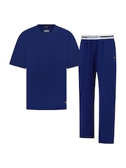 Lyle & Scott Blue Claudio Pyjama Set - Image 1 of 6
