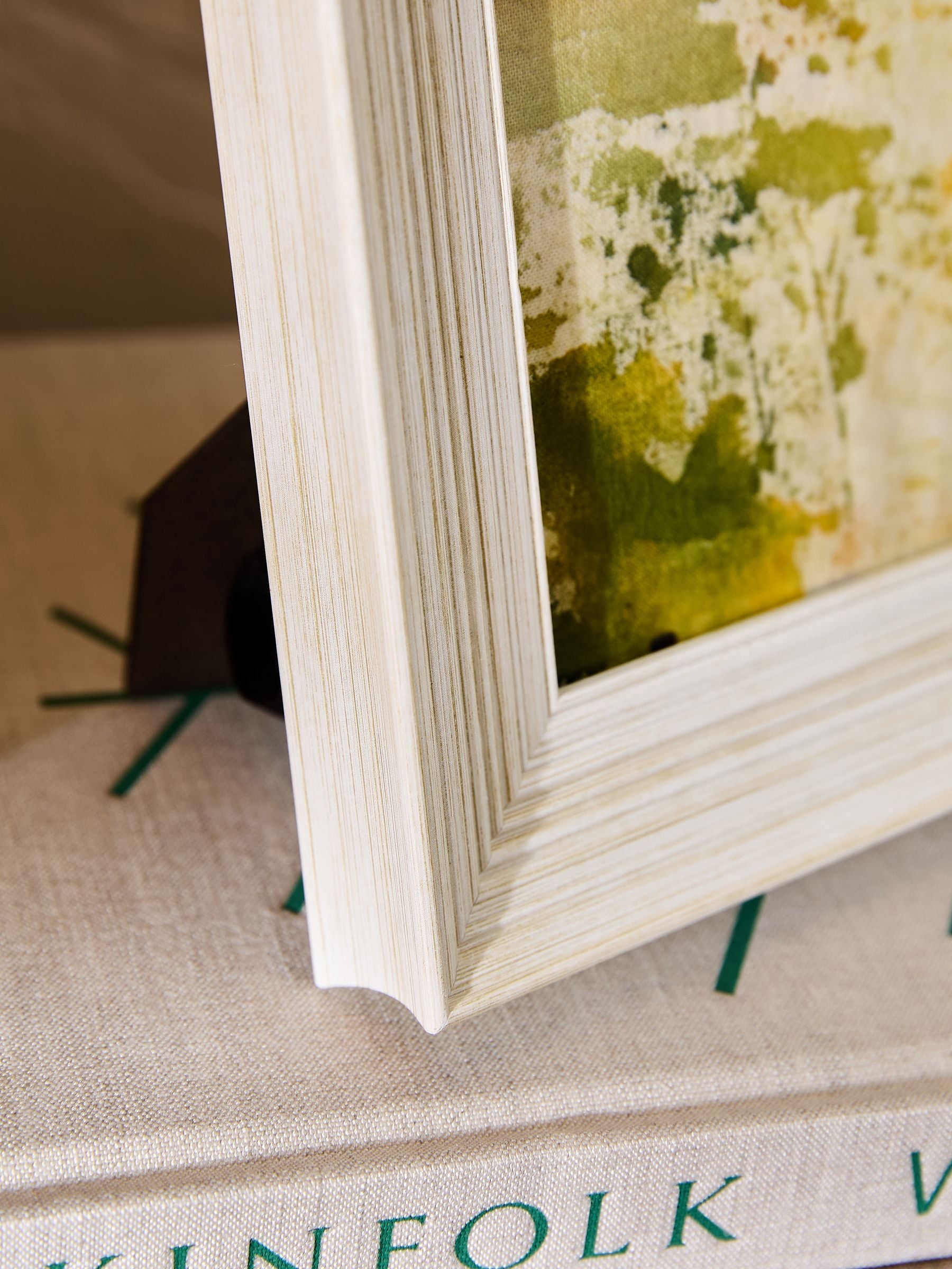 Set of 2 Cream Distressed Wood Effect Photo Frames | Laura Ashley