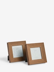 Set of 2 Natural Distressed Wood Effect Photo Frames - Image 6 of 7