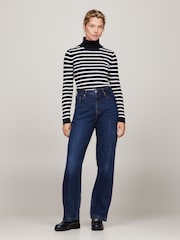 Tommy Hilfiger Blue Cable Knit Sweater - Image 3 of 5