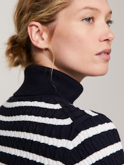 Tommy Hilfiger Blue Cable Knit Sweater - Image 4 of 5