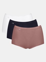 Sloggi Basic Midi Black Knickers 3 Pack - Image 1 of 13