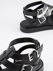 Черный - Кожаные сандалии-гладиаторы Forever Comfort® - Image 4 of 5