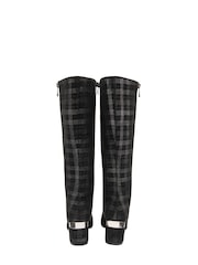 Lotus Black Heeled Knee High Boots - Image 3 of 4