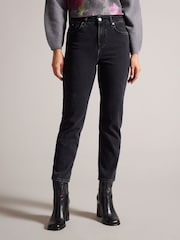 Ted Baker Black Straight Leg Dahla Denim Jeans - Image 1 of 5