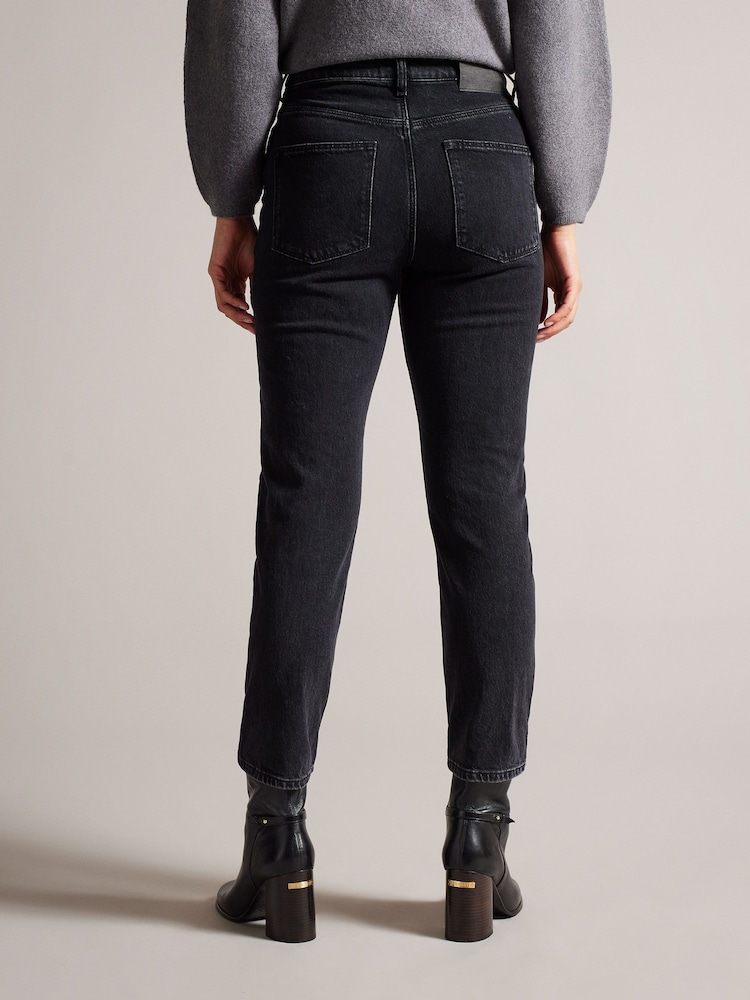 Ted Baker Black Straight Leg Dahla Denim Jeans - Image 2 of 5