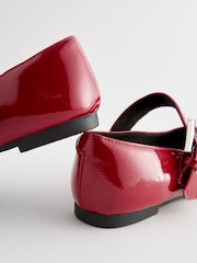Red Stud Strap Mary Jane Shoes - Image 6 of 9