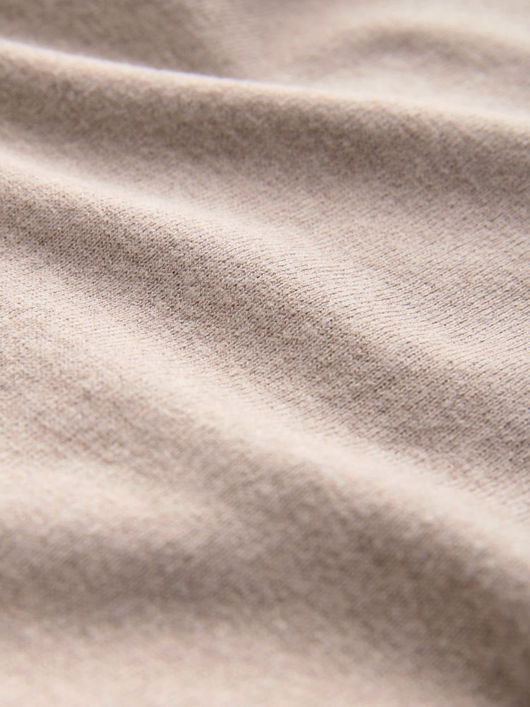 Neutral Regular Fit Knitted Long Sleeve Polo Shirt - Image 7 of 7