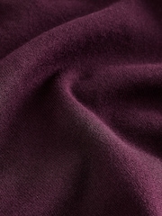 Red Burgundy Regular Fit Knitted Long Sleeve Polo Shirt - Image 8 of 8