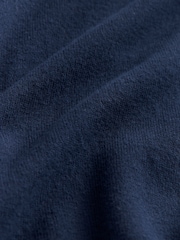 Navy Blue Regular Fit Cotton Rich Cardigan - Image 7 of 7