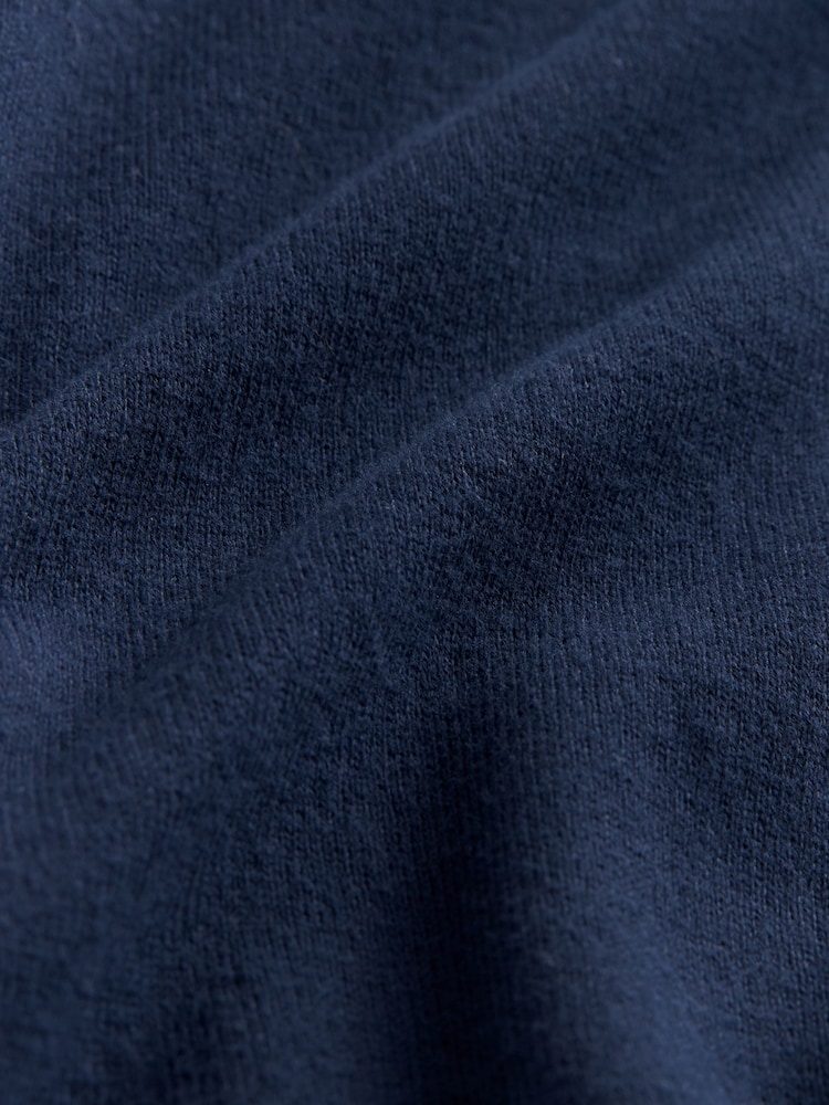 Navy Blue Regular Fit Cotton Rich Cardigan - Image 7 of 7
