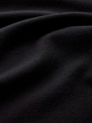 Black Regular Fit Cotton Rich Roll Neck Jumper - Image 4 of 8