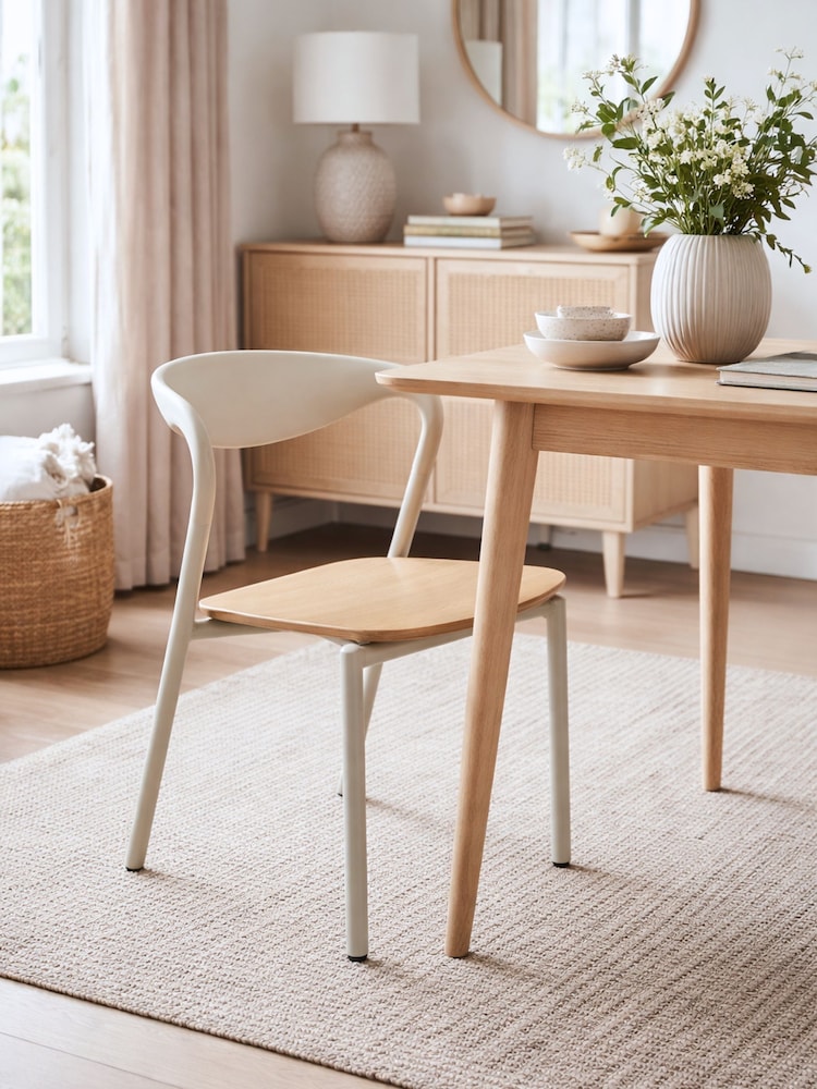 Fusion Living Beige Fusion Living Darley Dining Armchair - Image 1 of 5