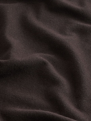 Brown Regular Fit Cotton Rich Polo Neck Jumper - Image 7 of 7