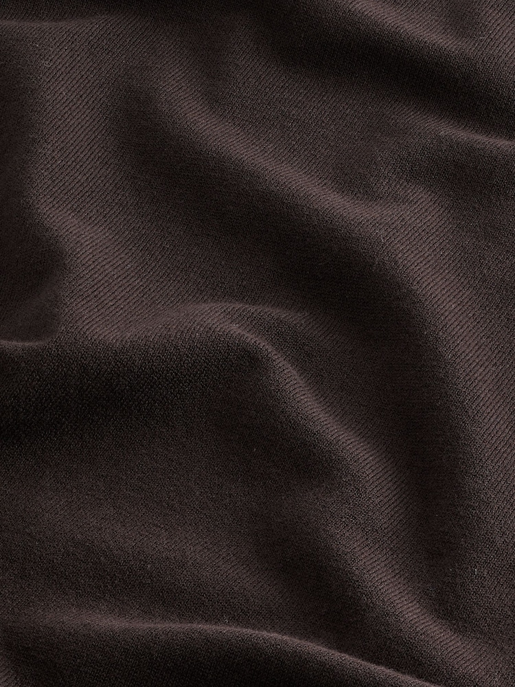 Brown Regular Fit Cotton Rich Polo Neck Jumper - Image 7 of 7