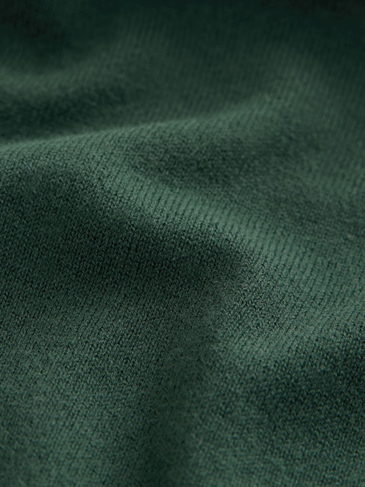 Green Regular Fit Cotton Rich Polo Neck Jumper - Image 7 of 7