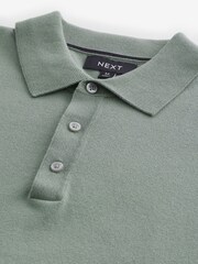 VERT SAUGE - Polo en maille à manches longues - Image 8 de 8