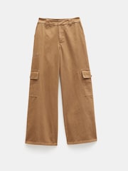 Hush Brown Jess Wide Leg Cargo Trousers - Image 5 of 5
