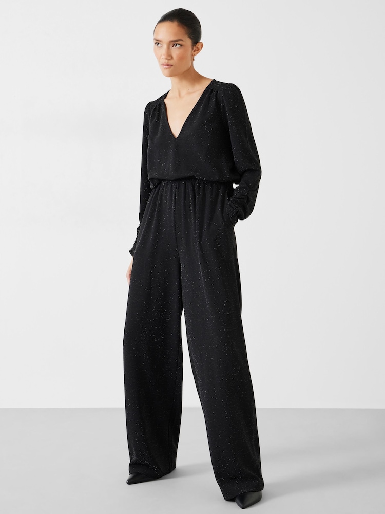 Hush Black Raye Jersey Jumpsuit - Image 1 of 5