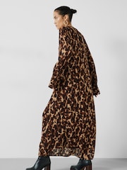 Hush Brown Nataliyah Sheer Midi Dress - Image 2 of 5