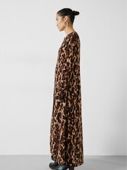 Hush Brown Nataliyah Sheer Midi Dress - Image 3 of 5