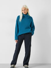 Hush Blue Meryl Roll Neck Jumper - Image 3 of 5