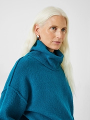 Hush Blue Meryl Roll Neck Jumper - Image 4 of 5