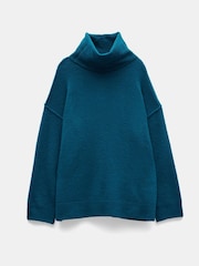 Hush Blue Meryl Roll Neck Jumper - Image 5 of 5