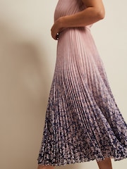 Phase Eight Pink Simara Printed Midi Dress - Image 7 of 9