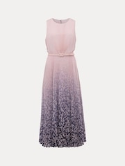 Phase Eight Pink Simara Printed Midi Dress - Image 9 of 9