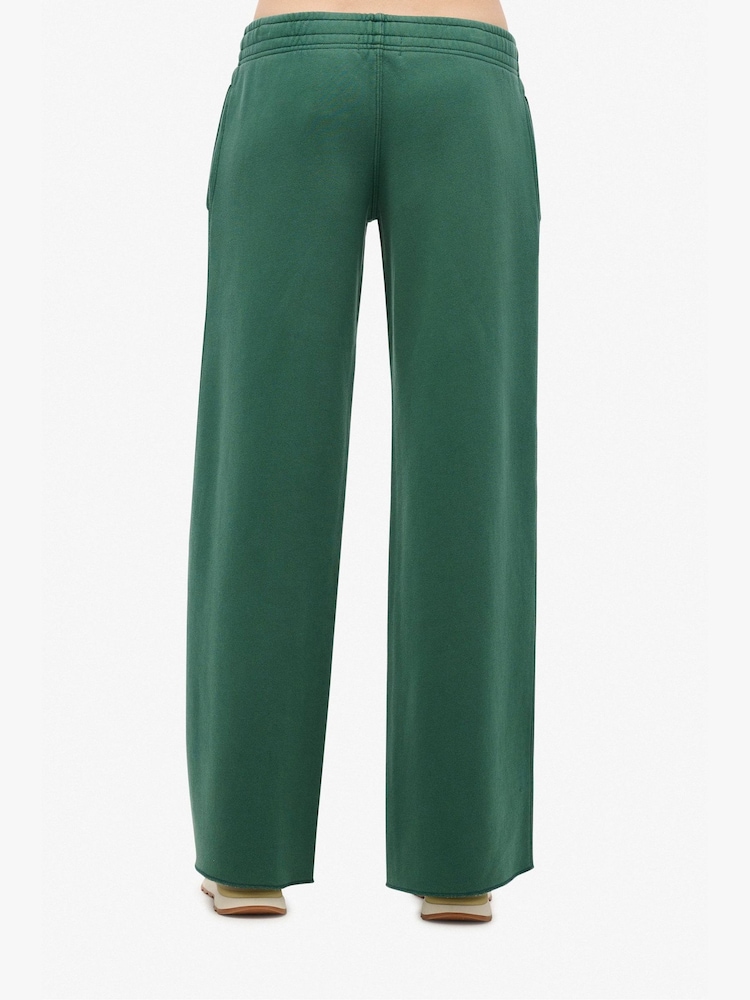 Superdry Green Wash Straight Joggers - Image 2 of 7