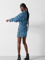 Hush Blue Mini Maia Printed Utility Dress - Image 2 of 5