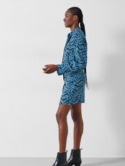 Hush Blue Mini Maia Printed Utility Dress - Image 3 of 5