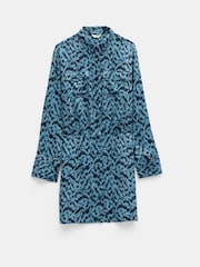 Hush Blue Mini Maia Printed Utility Dress - Image 5 of 5