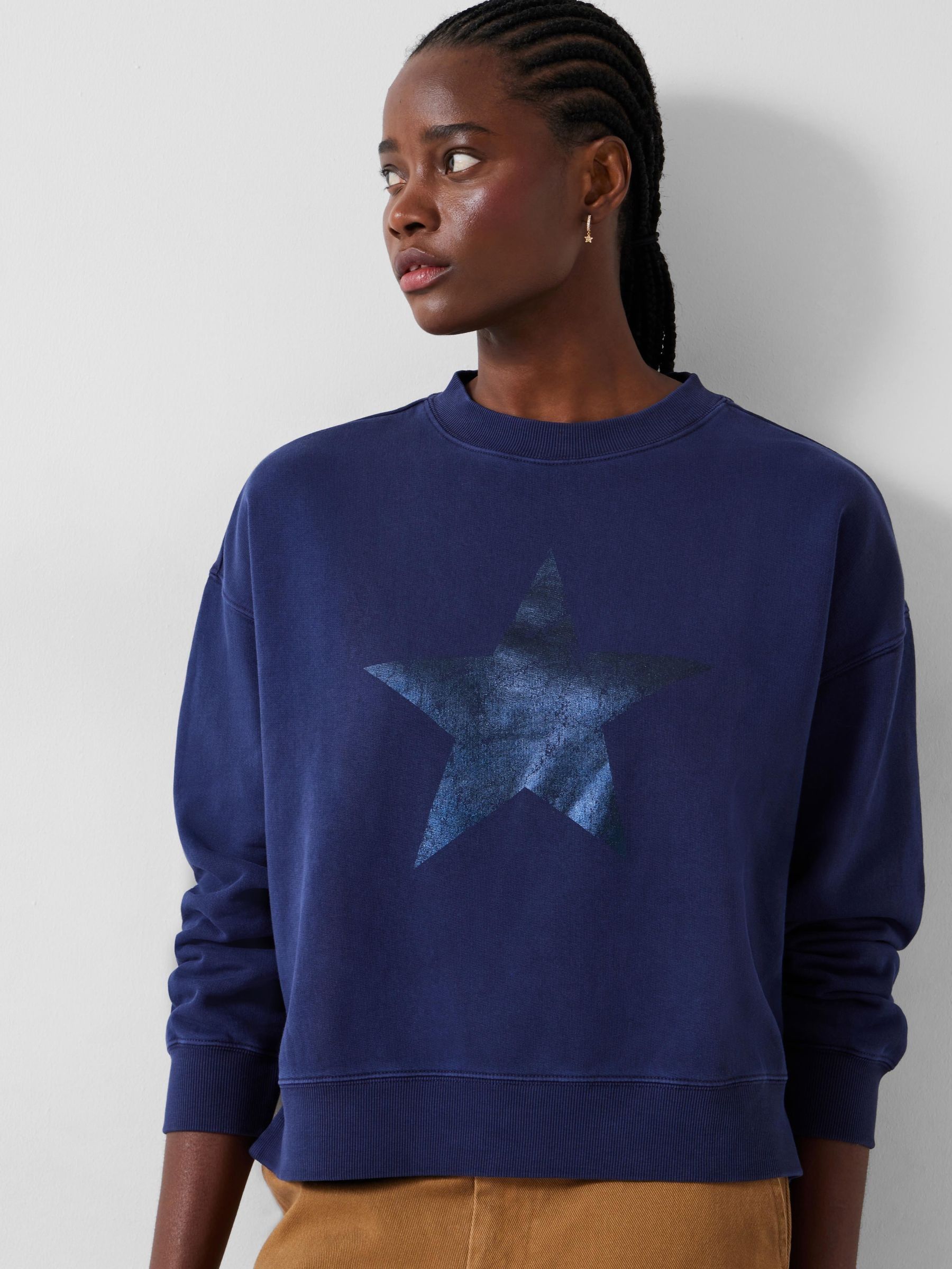 【福袋セール】の商品 Hush Buy Blue Luxembourg Next from Sweatshirt Star Metallic Roxy ミュージシャン