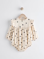 Black/White Baby Bloomer Romper (0mths-3yrs) - Image 1 of 8