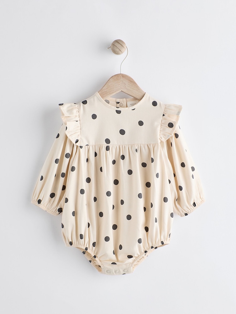 Black/White Baby Bloomer Romper (0mths-3yrs) - Image 1 of 8