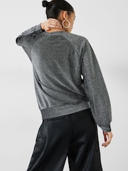 Hush Silver Darcy Raglan Sleeve Sparkle Sweatshirt - Image 2 of 5