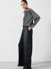 Hush Silver Darcy Raglan Sleeve Sparkle Sweatshirt - Image 3 of 5