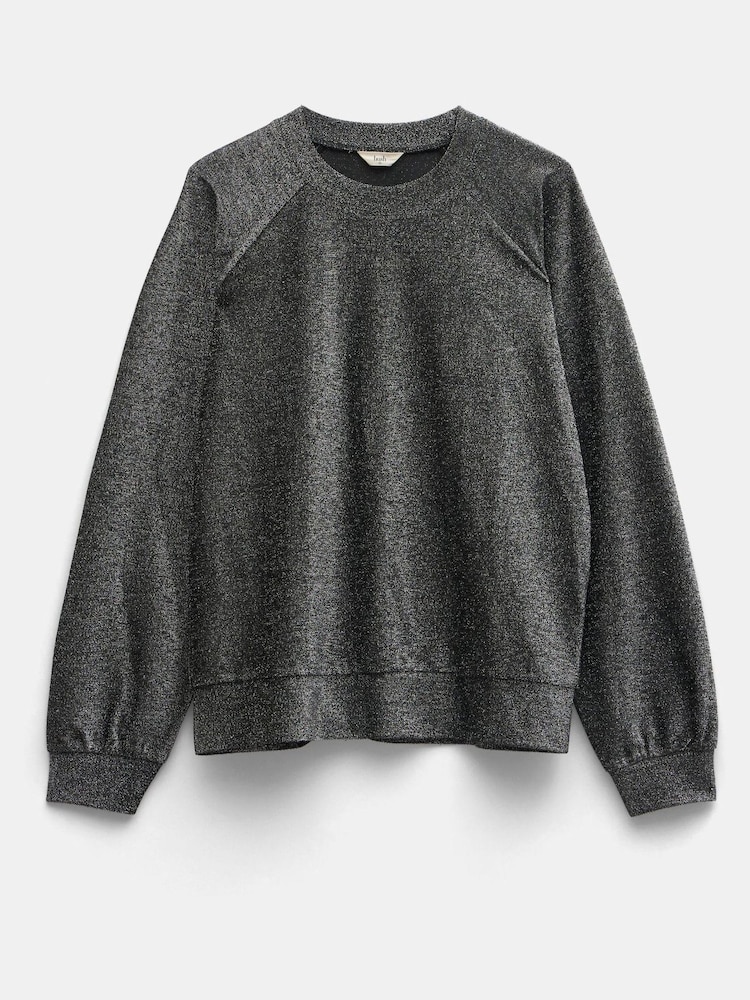 Hush Silver Darcy Raglan Sleeve Sparkle Sweatshirt - Image 5 of 5