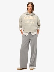 Superdry Grey Wash Straight Joggers - Image 1 of 6