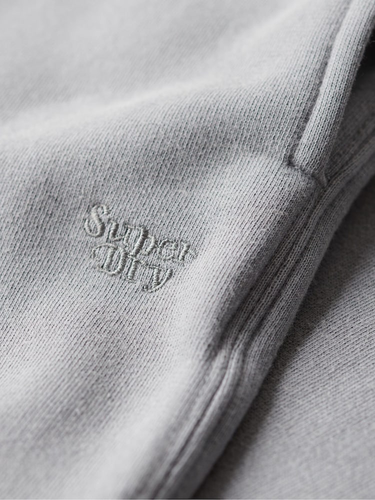 Superdry Grey Wash Straight Joggers - Image 6 of 6
