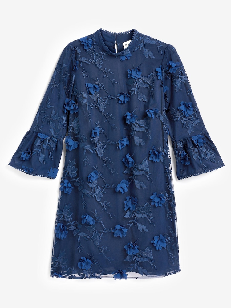 Phase Eight Blue Rachel Floral Shift Dress - Image 5 of 5