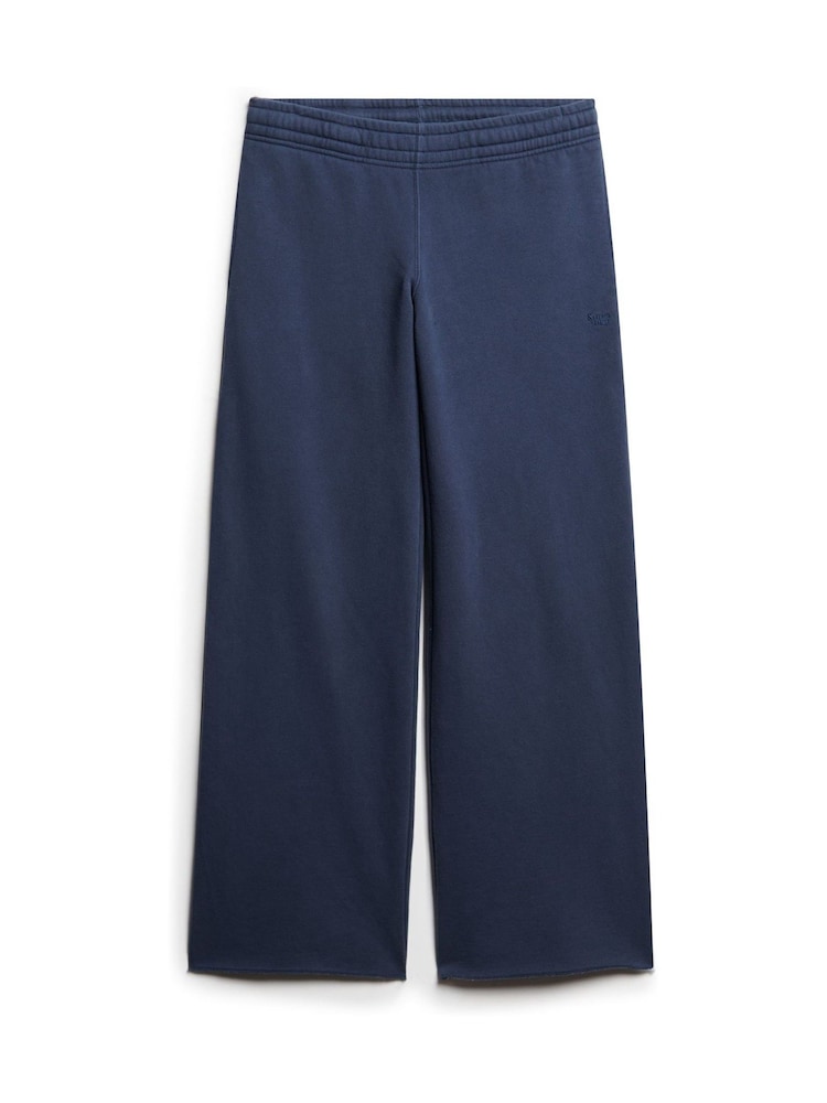 Superdry Blue Wash Straight Joggers - Image 4 of 6