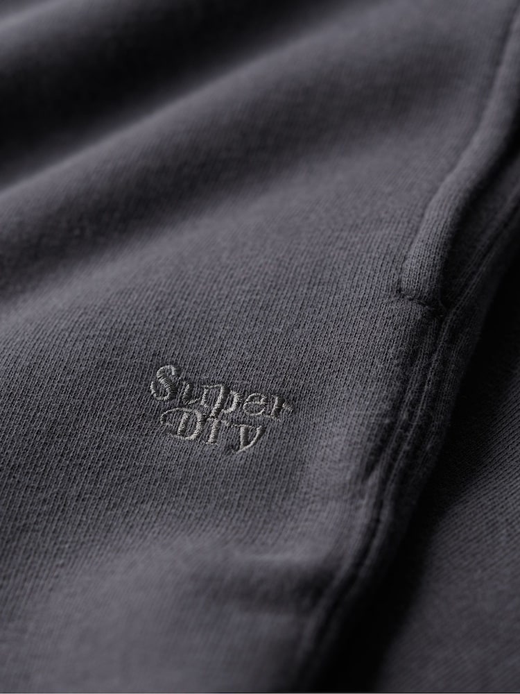 Superdry Dark Grey Wash Straight Joggers - Image 4 of 4