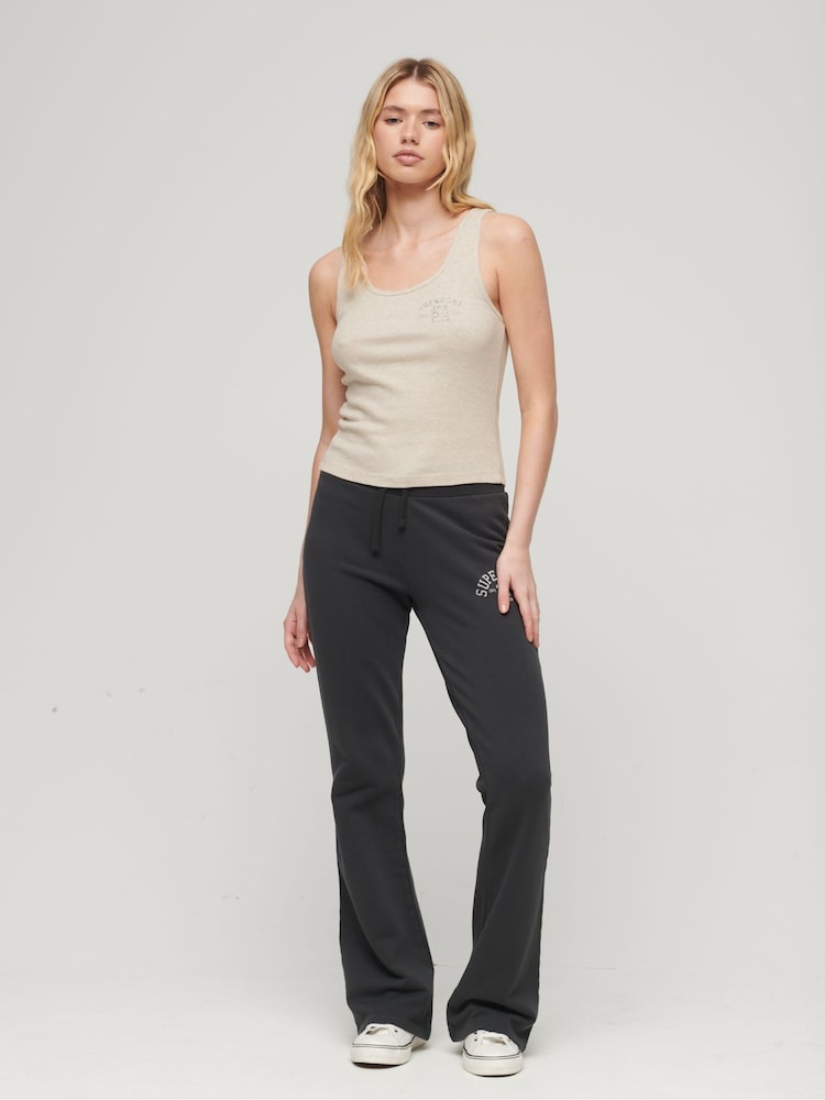 Superdry Nude Athletic Essential Ribbed Vest Top - Image 3 of 3