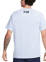 Nike White Inter Milan Travel 100% Cotton T-Shirt - Image 2 of 2