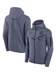 Nike Blue Barcelona Tech Fleece Zip Thru Hoodie - Image 1 of 3
